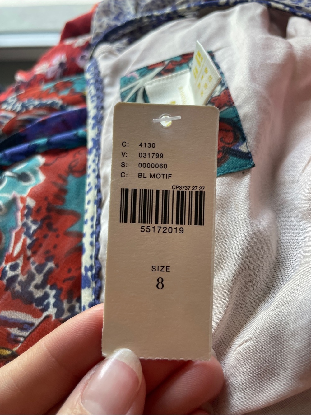 MAEVE(Anthropologie) Long Sleeve Print Maxi Dress NWT - Picture 6 of 6